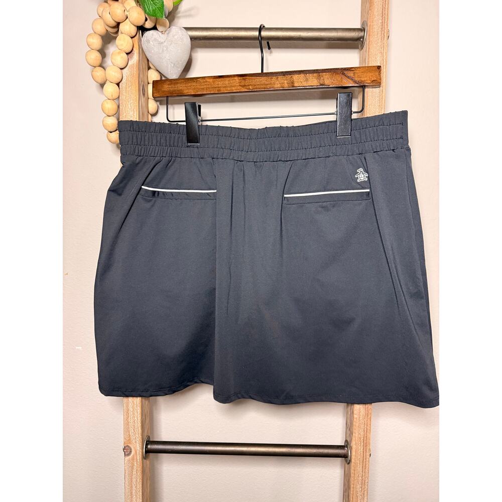 Penguin Black White Stitching Mini Golf Skort Size X Large - Picture 5 of 9